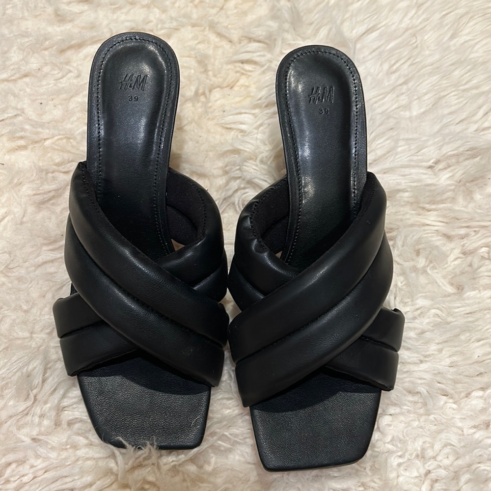 H&M black heels. Size 39
